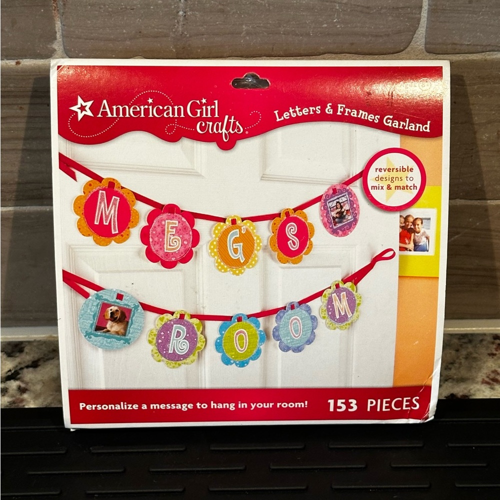 Brand New American Girl Crafts Bedroom Personalized Banner Decoration 153 piece